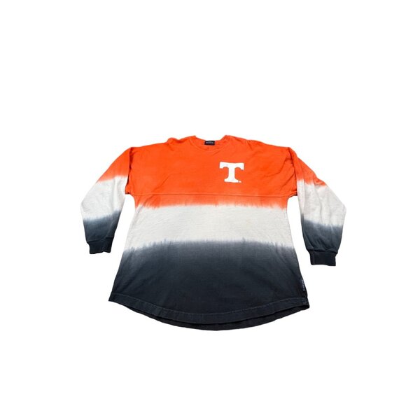 Tennessee Vols Spirit Jersey Womens Medium Orange Colorblock Ombre Long Sleeve - Picture 1 of 14